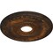 Ekena Millwork Melonie Ceiling Medallion (Fits Canopies up to 6 3/8"), Hand-Painted Rust, 16"OD x 3 5/8"ID x 3/4"P CM16MLRUS - alternate 2